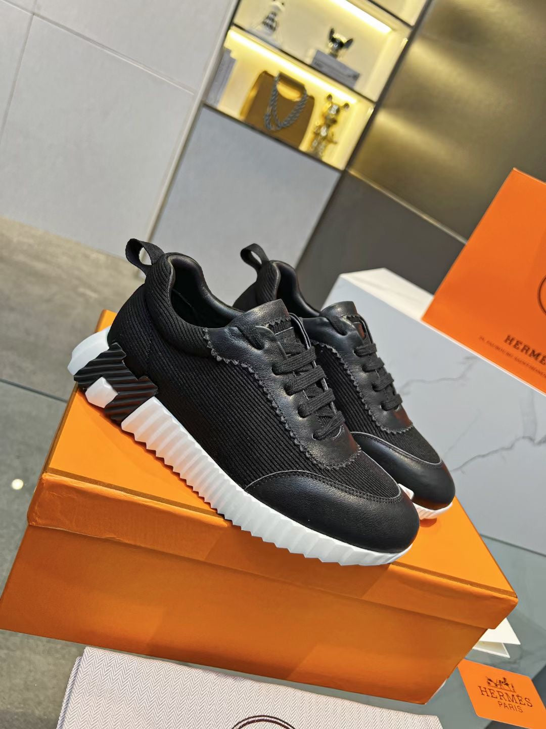 Hermes Shoes Black
