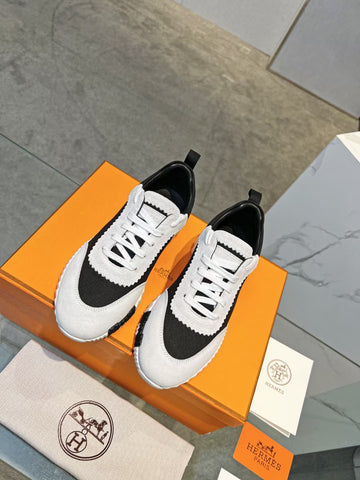 Hermes Shoes Black and White