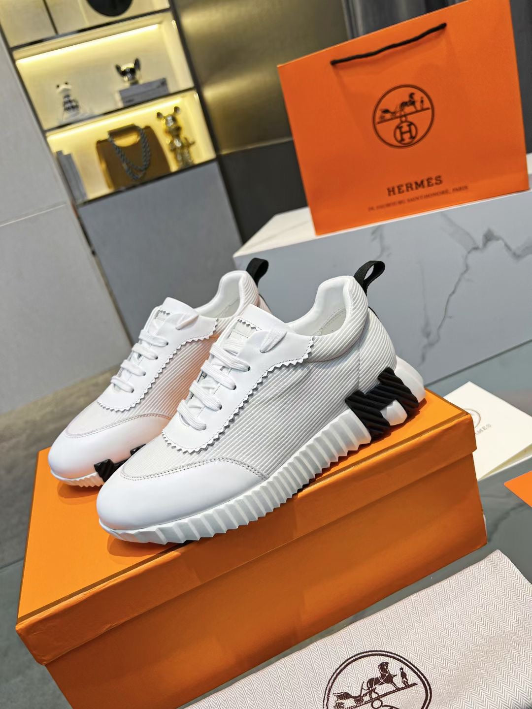 Hermes Shoes White