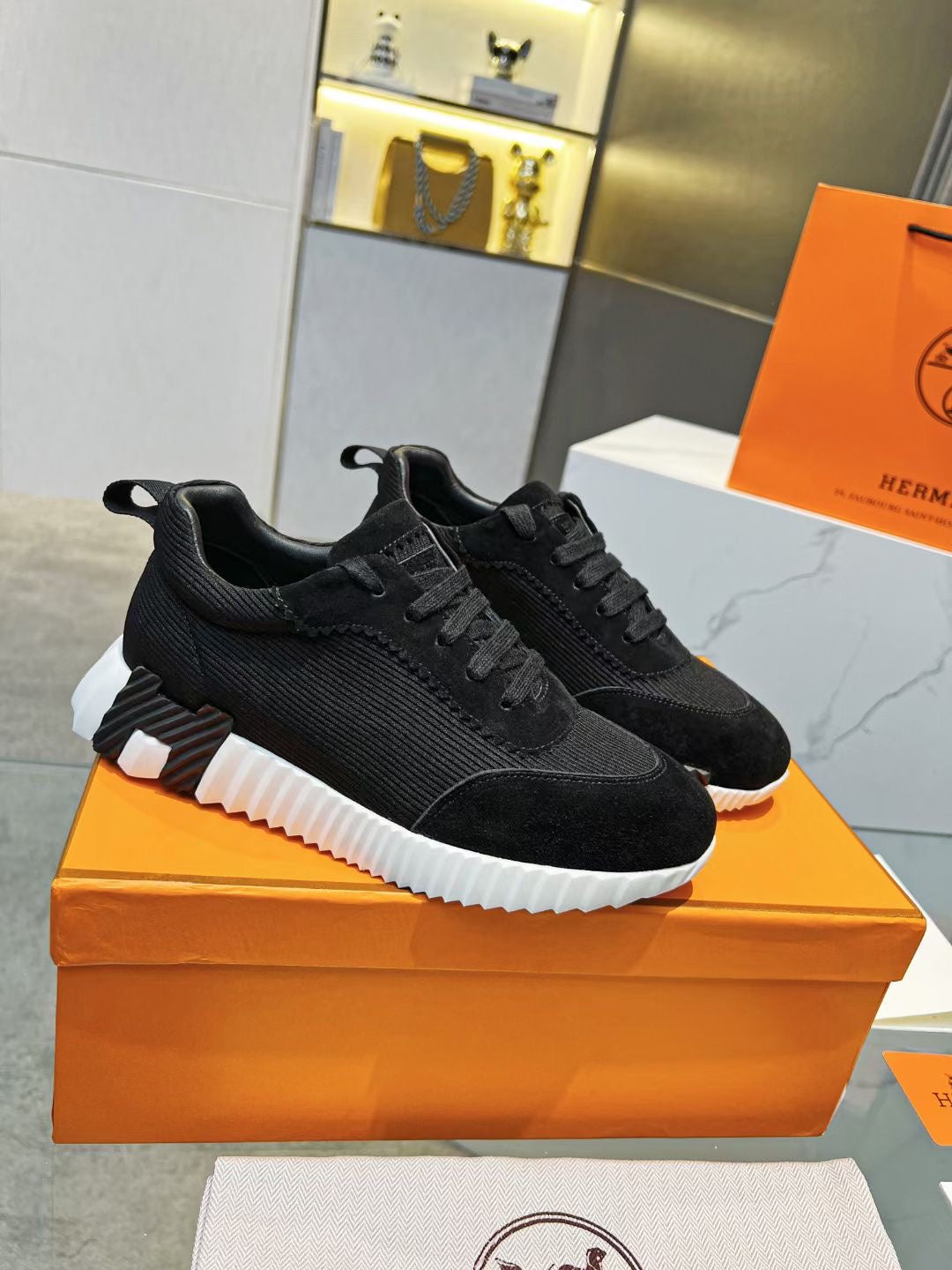 Hermes Shoes Black