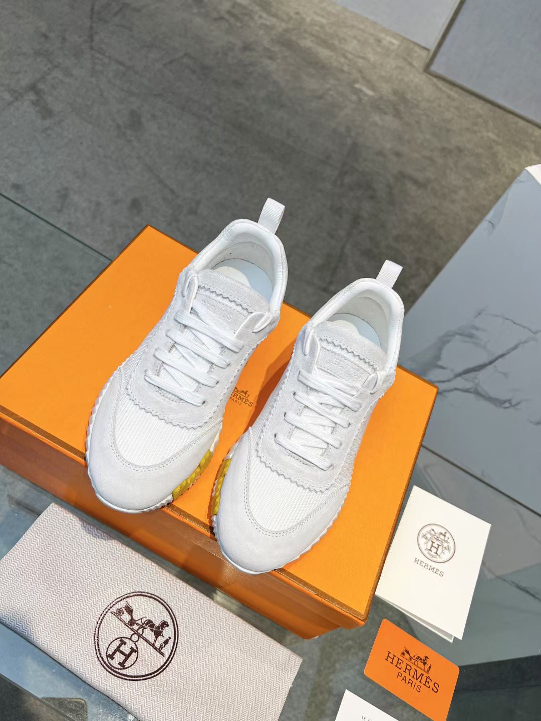 Hermes Shoes White