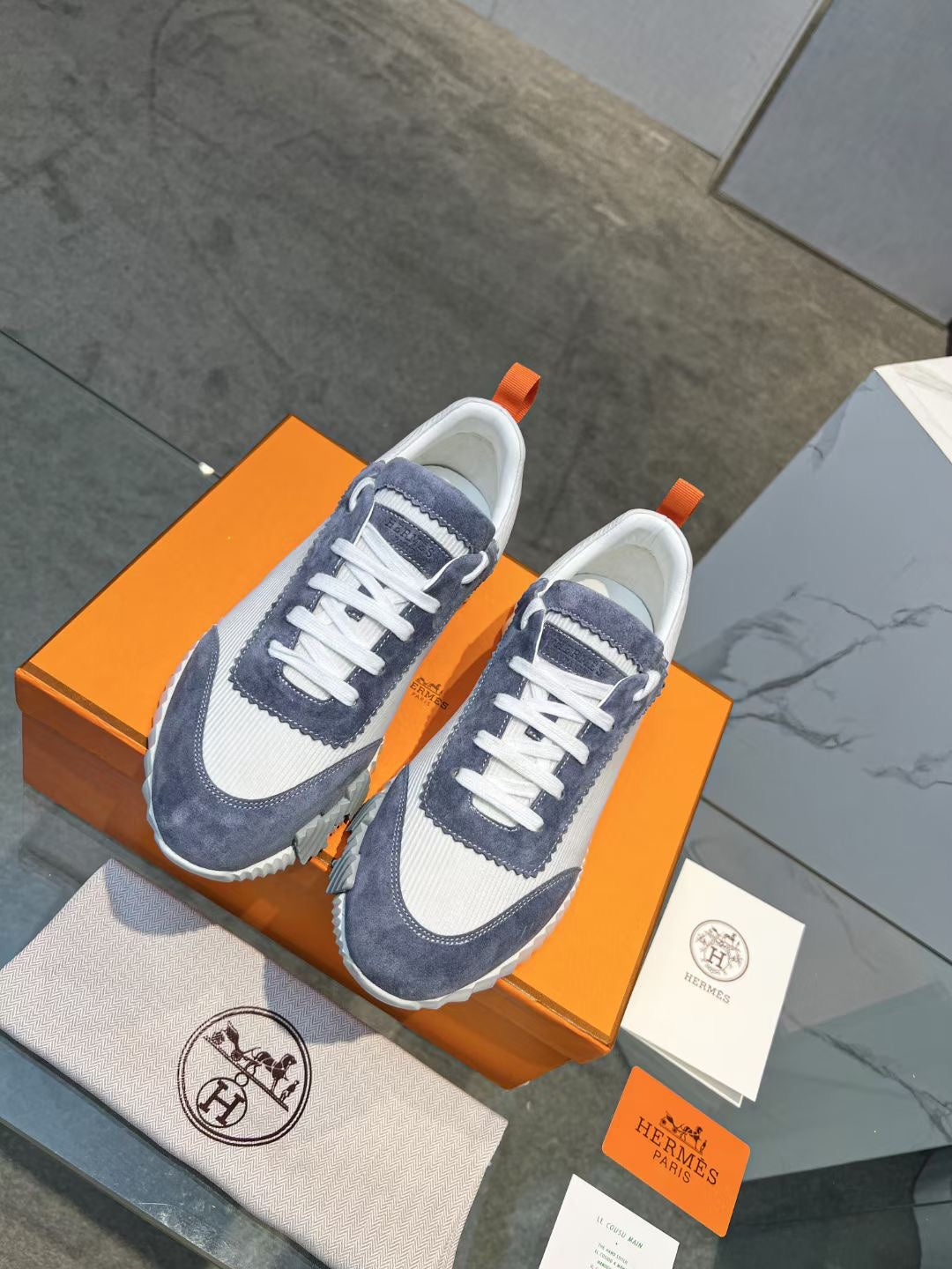 Hermes Shoe White