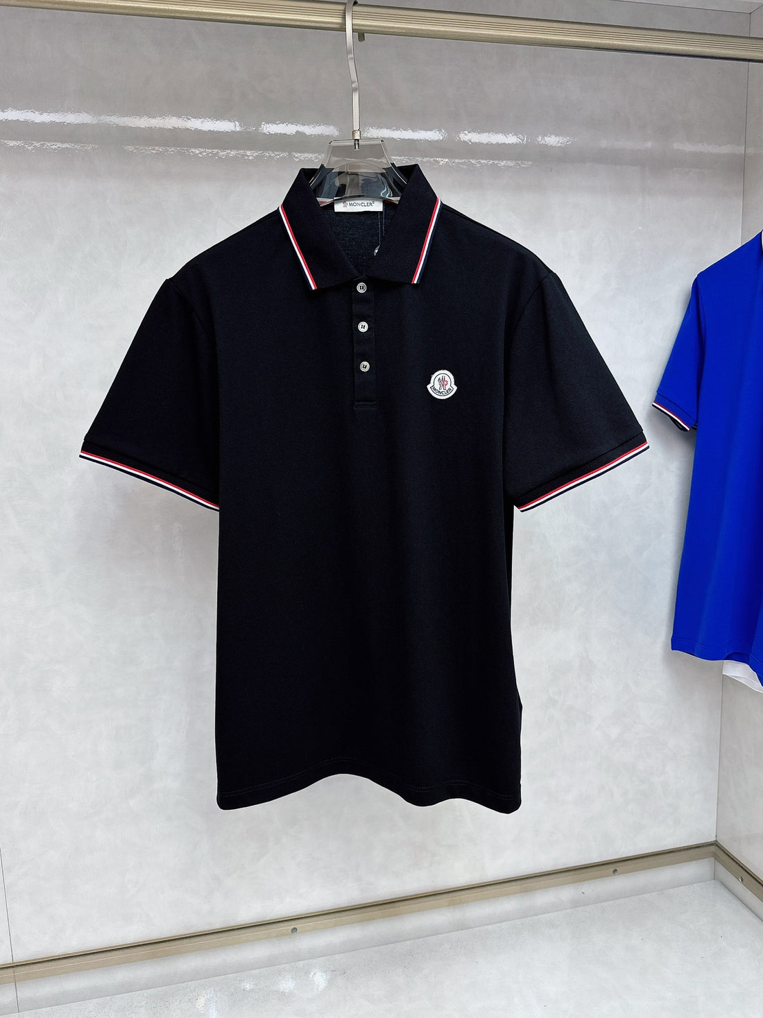 Polo Shirts White/Blue/Black