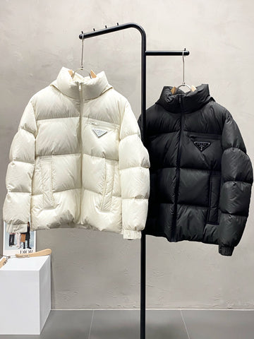 Prada Puffer Jacket Black/White