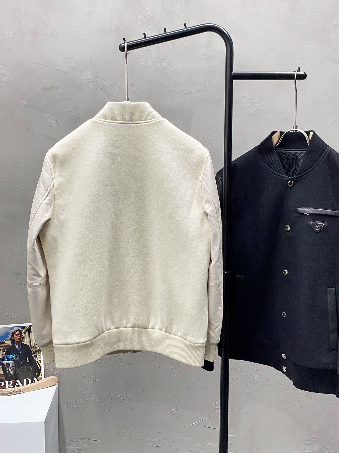 Prada Jackets Black/White