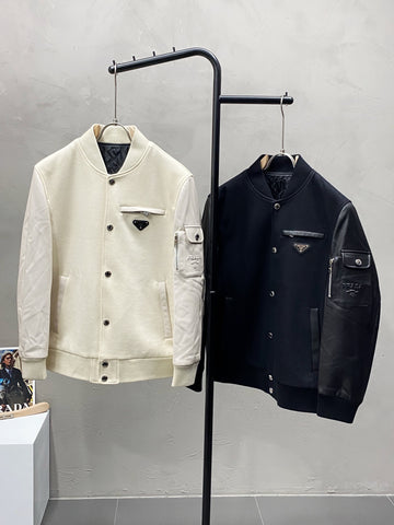 Prada Jackets Black/White
