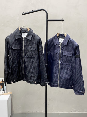 Dior Jacket Black and Dark Blue