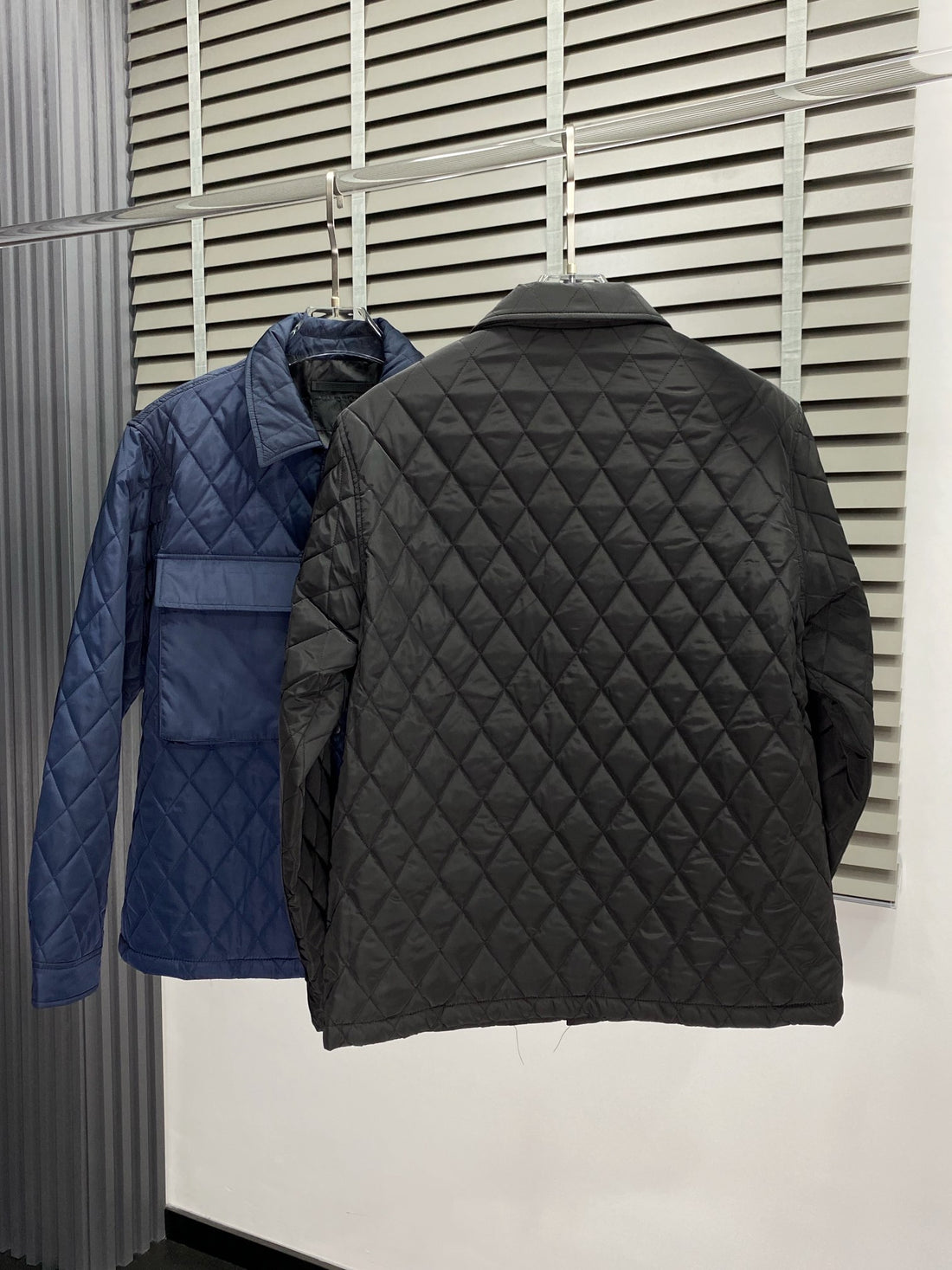 Prada Jackets Black/Blue