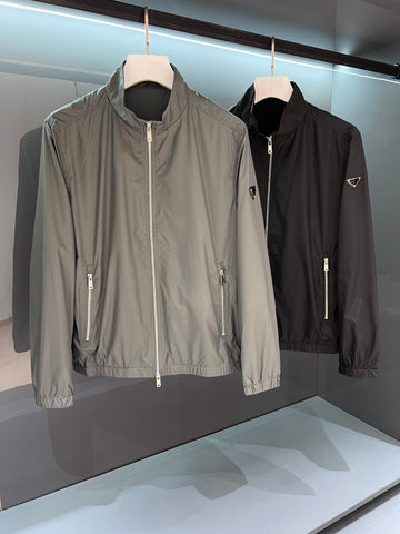 Prada Jackets Black/Grey