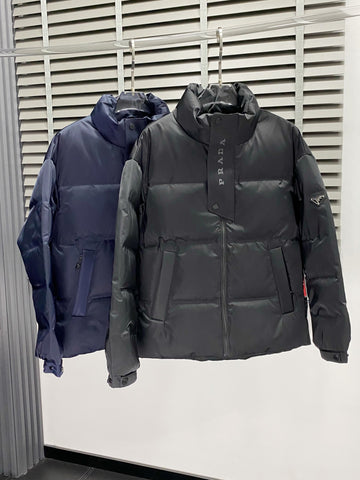 Prada Jackets Black/Blue