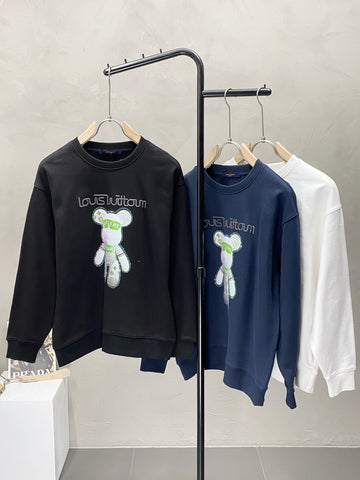 Louis Vuitton Pullovers Black/White/Blue