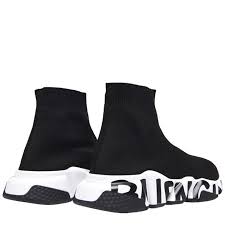 Balenciaga Trainer Black and White with Logo
