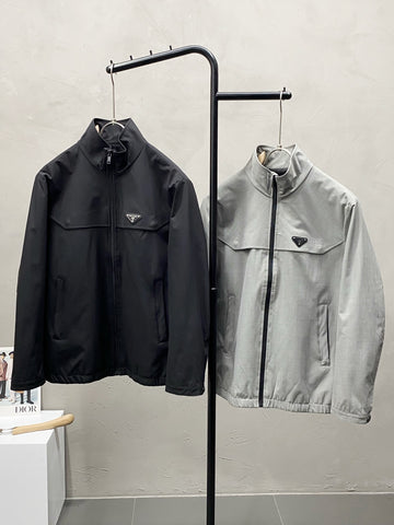 Prada Jackets Black/Grey