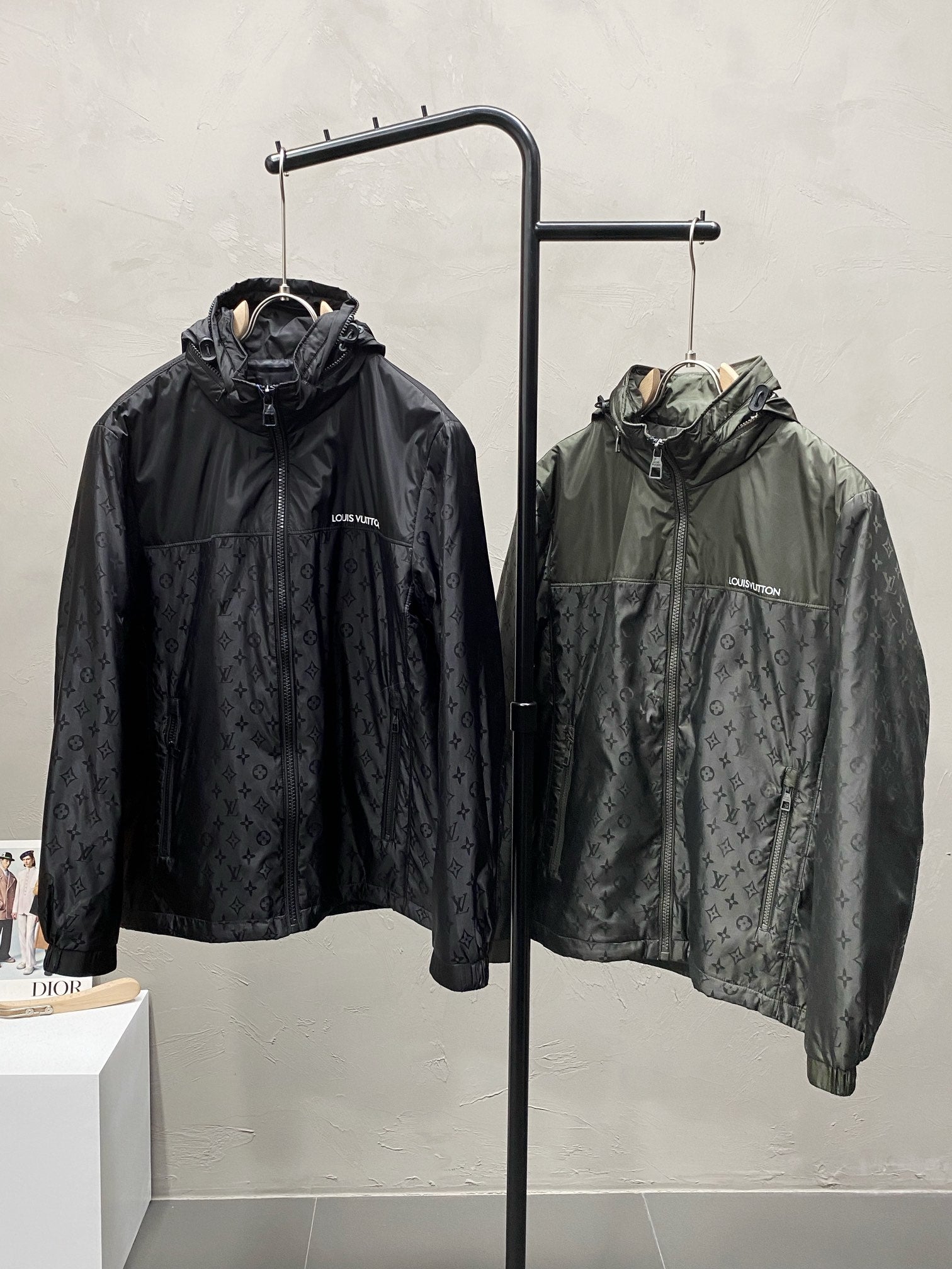 Louis Vuitton Jackets Black/Grey