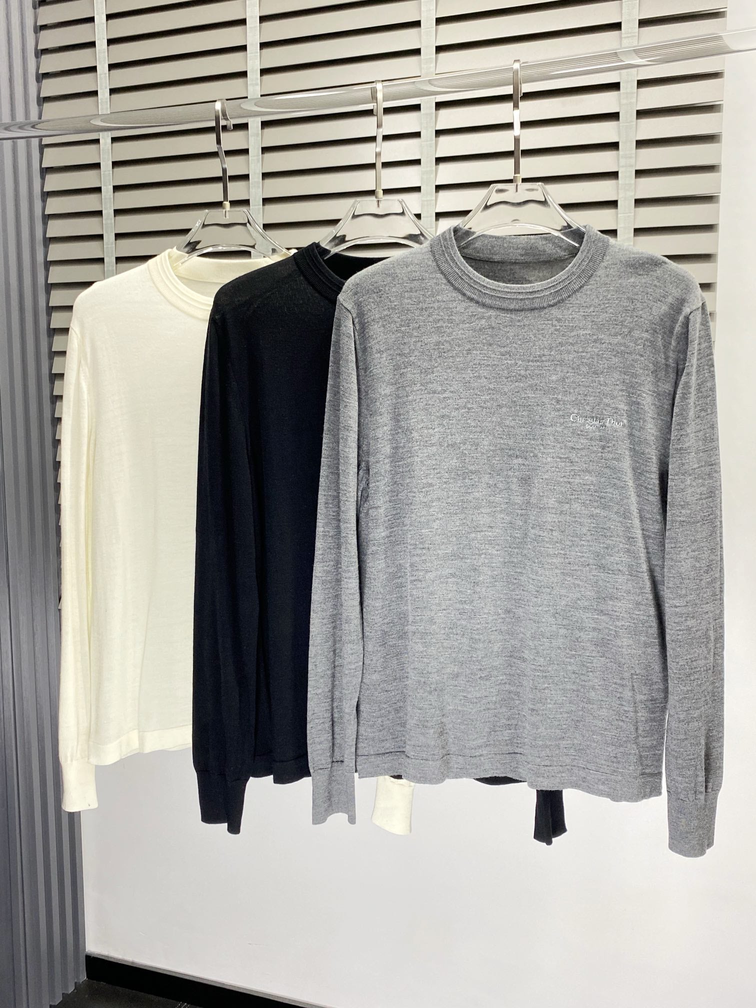 Dior Pullover Grey / Black and Yellow