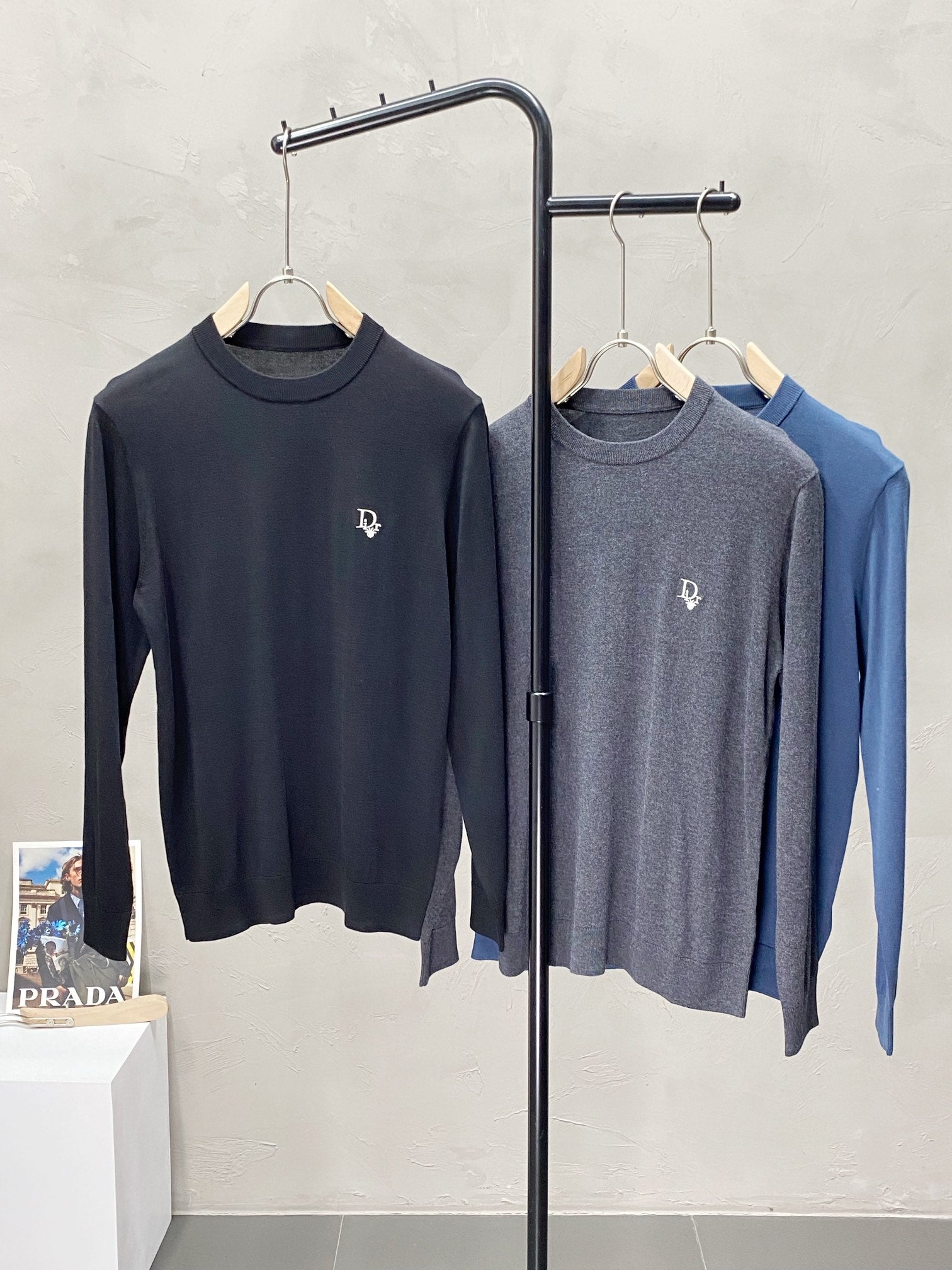 Dior Pullover Black / Blue / Grey