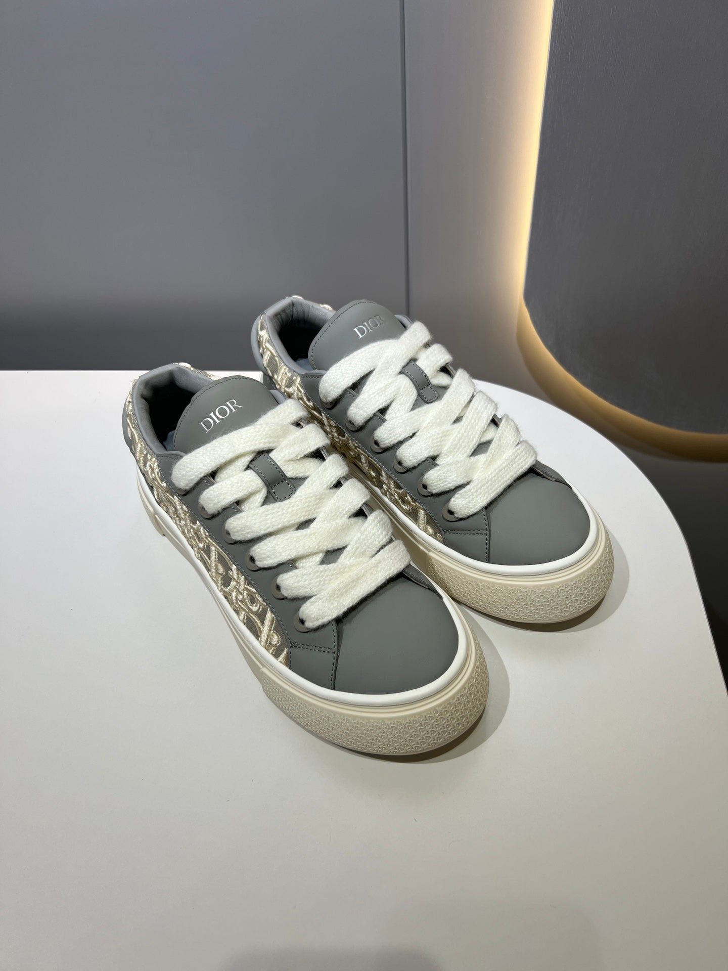 Dior Shoe B33 Grey with Logo