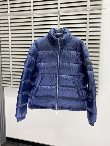 Dior Jacket Dark Blue full Logo Design