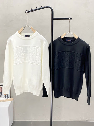 Louis Vuitton Pullovers Black/White