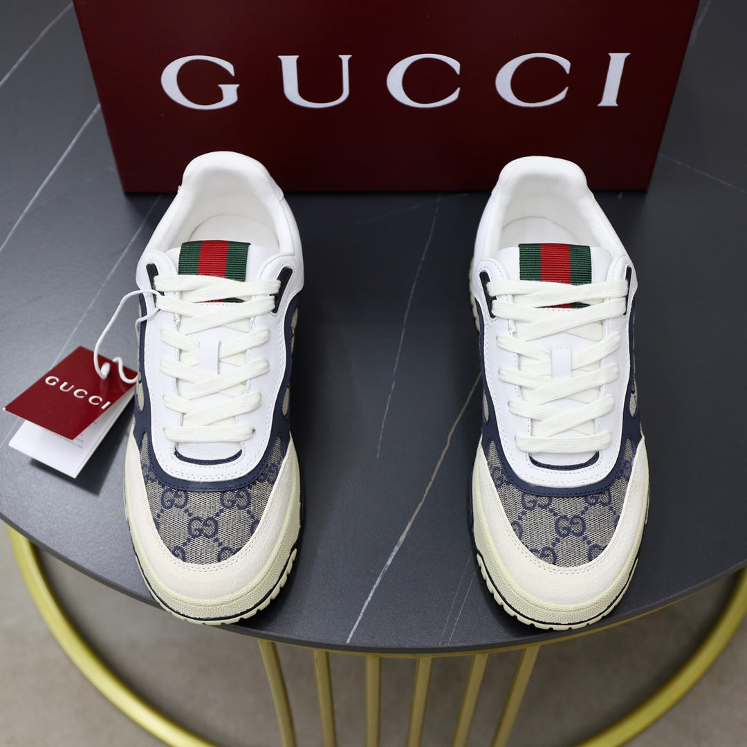 Gucci Shoe White Blue